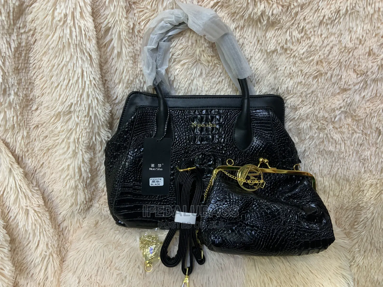 2n1 Croc Skin Big Quality Hand Bag