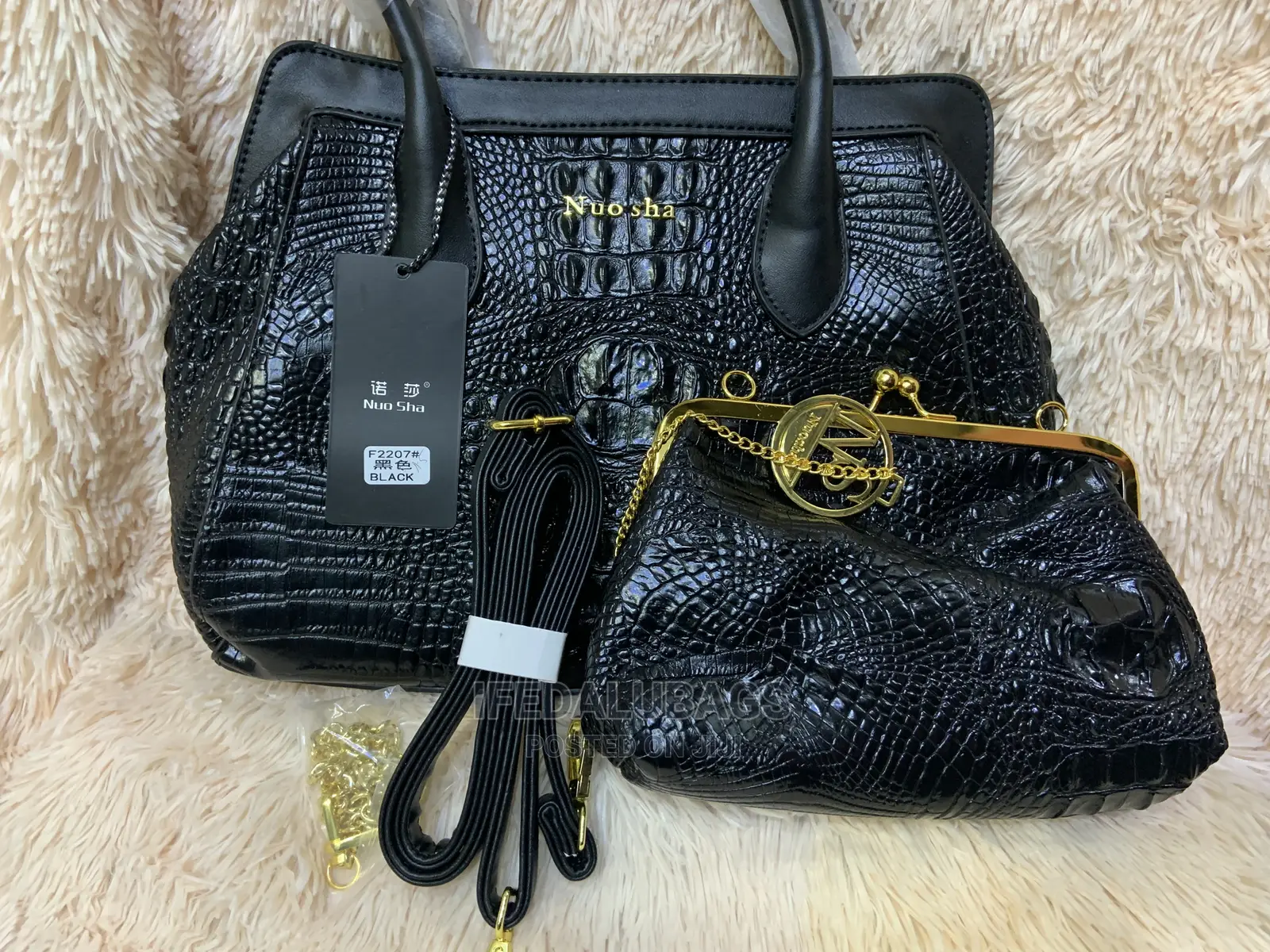 2n1 Croc Skin Big Quality Hand Bag