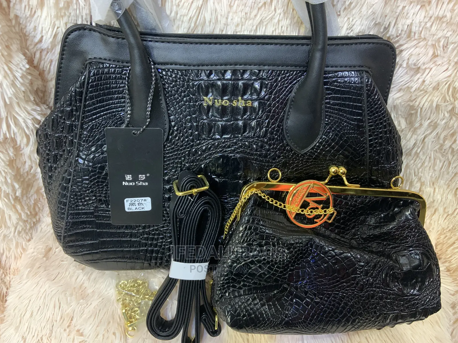 2n1 Croc Skin Big Quality Hand Bag