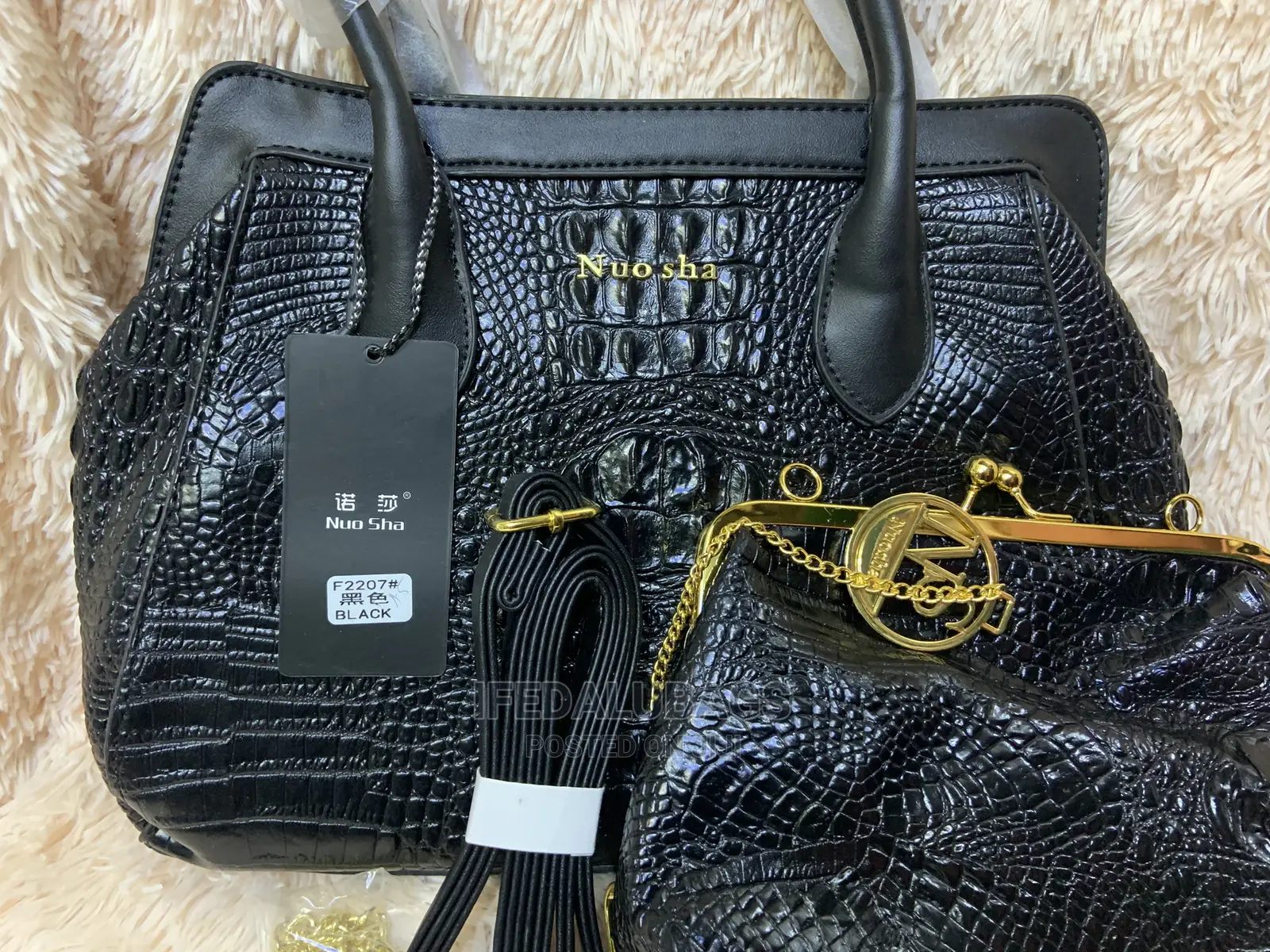 2n1 Croc Skin Big Quality Hand Bag