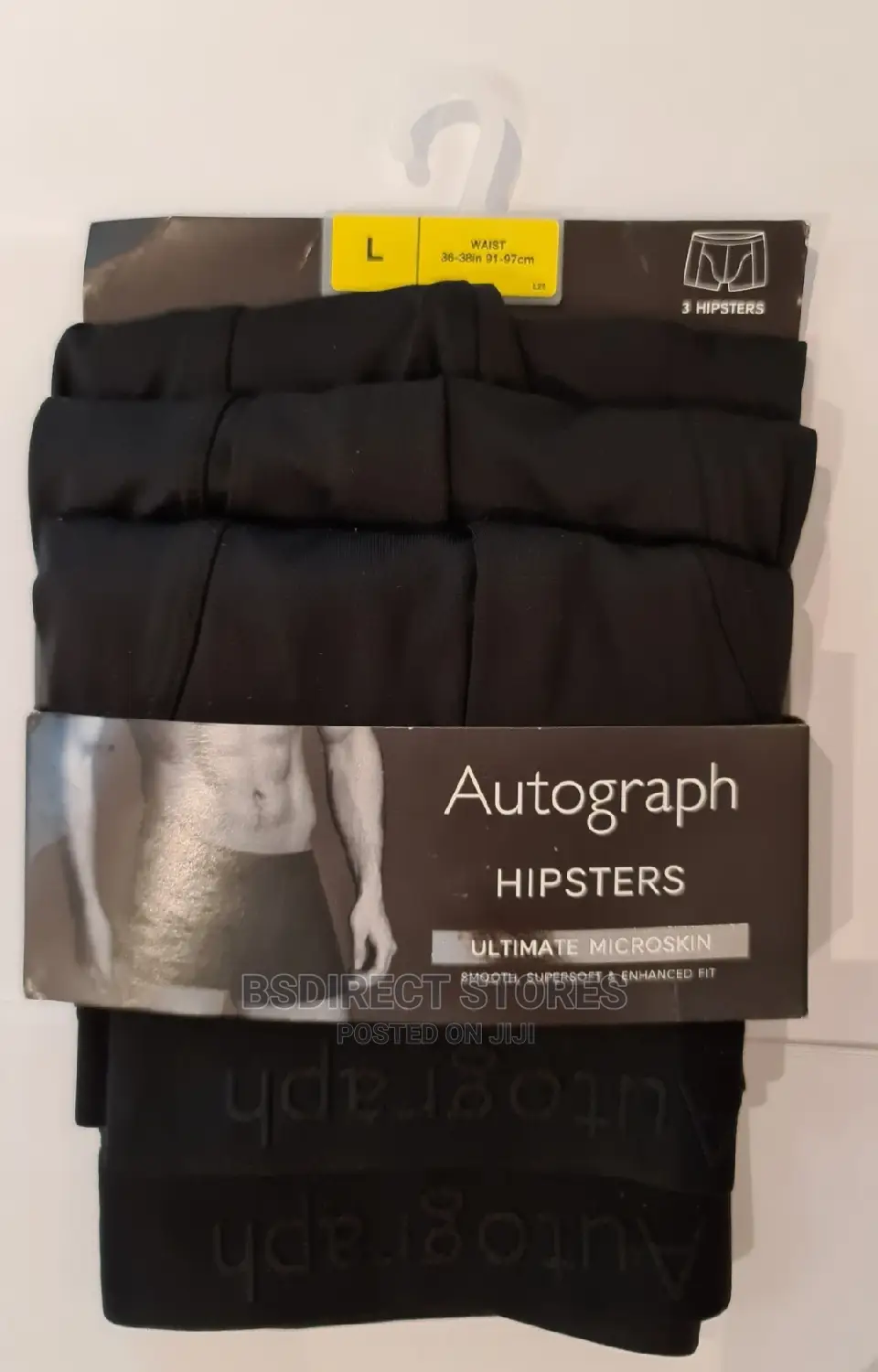 Marks and Spencer Black 3 Pack Ultimate Supersoft Hipsters