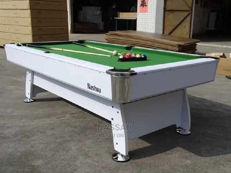 8 Feet Snooker Pool Table (White)
