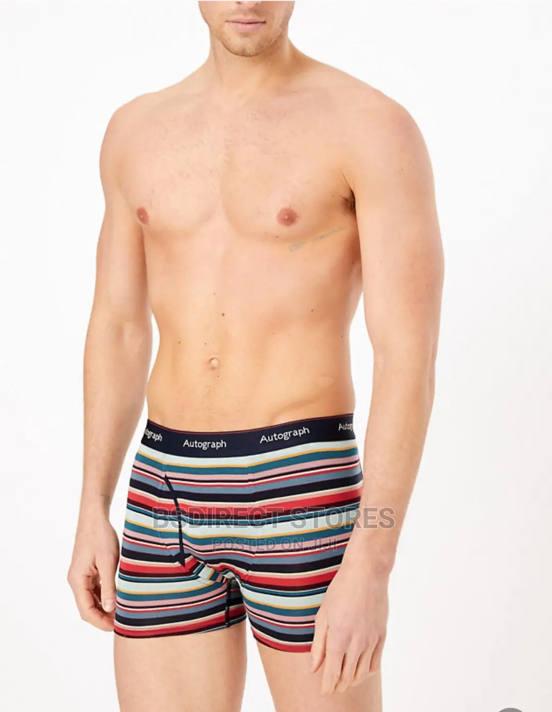 Marks and Spencer Blue Mix 3pk Supima Cotton Blend Trunks