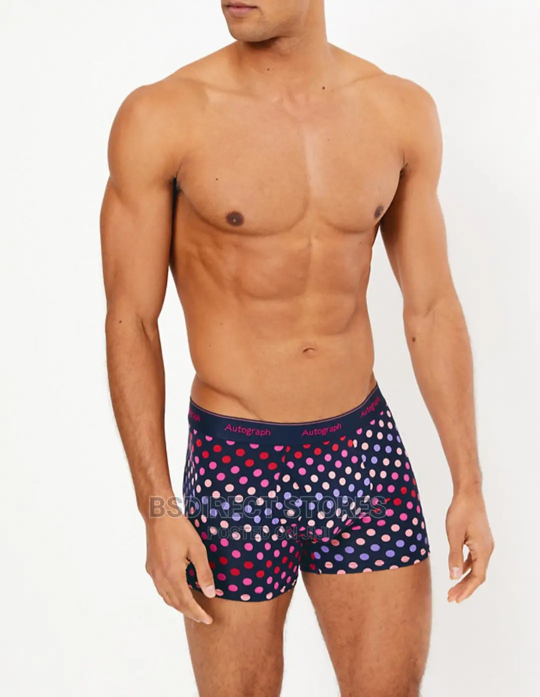 Marks and Spencer Red Mix 3 Pack Supima Cotton Blend Trunks