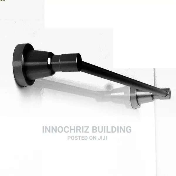 Black Single Towel Rail