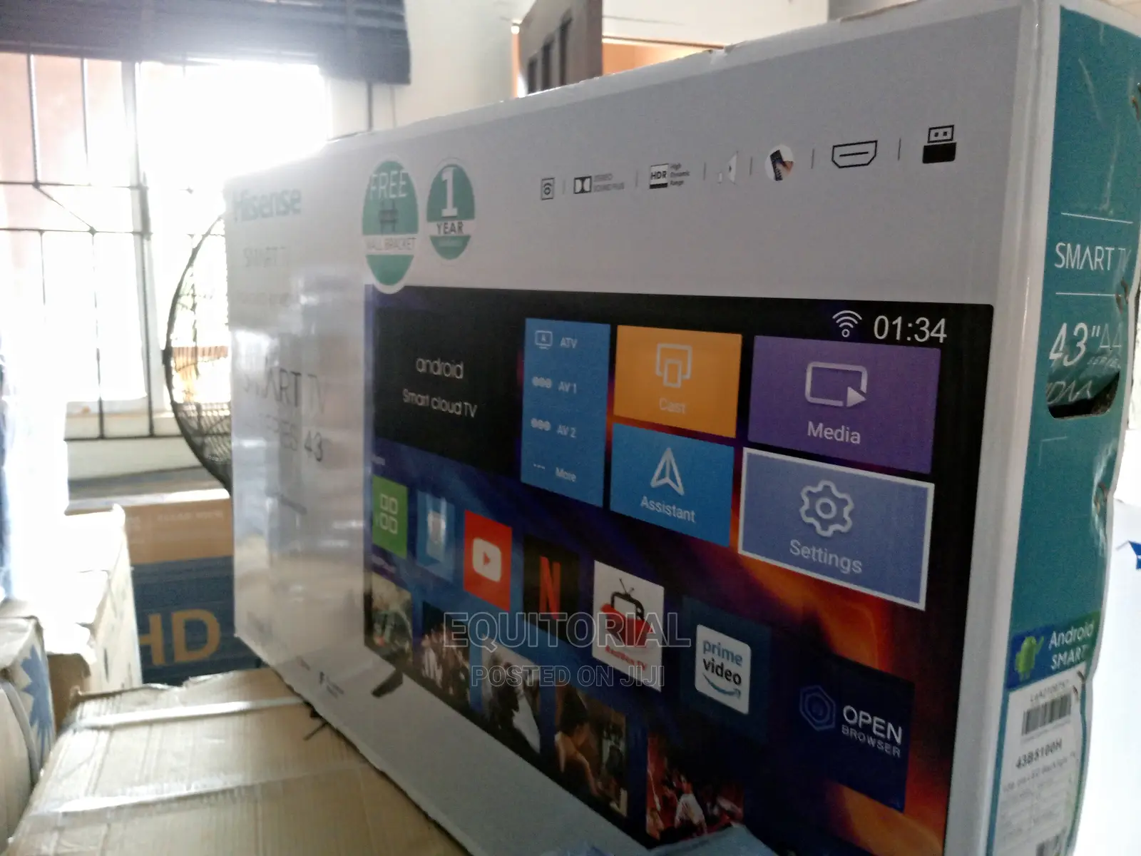 43A4 Series Hisense 43'' Metal Bezelless Smart TV