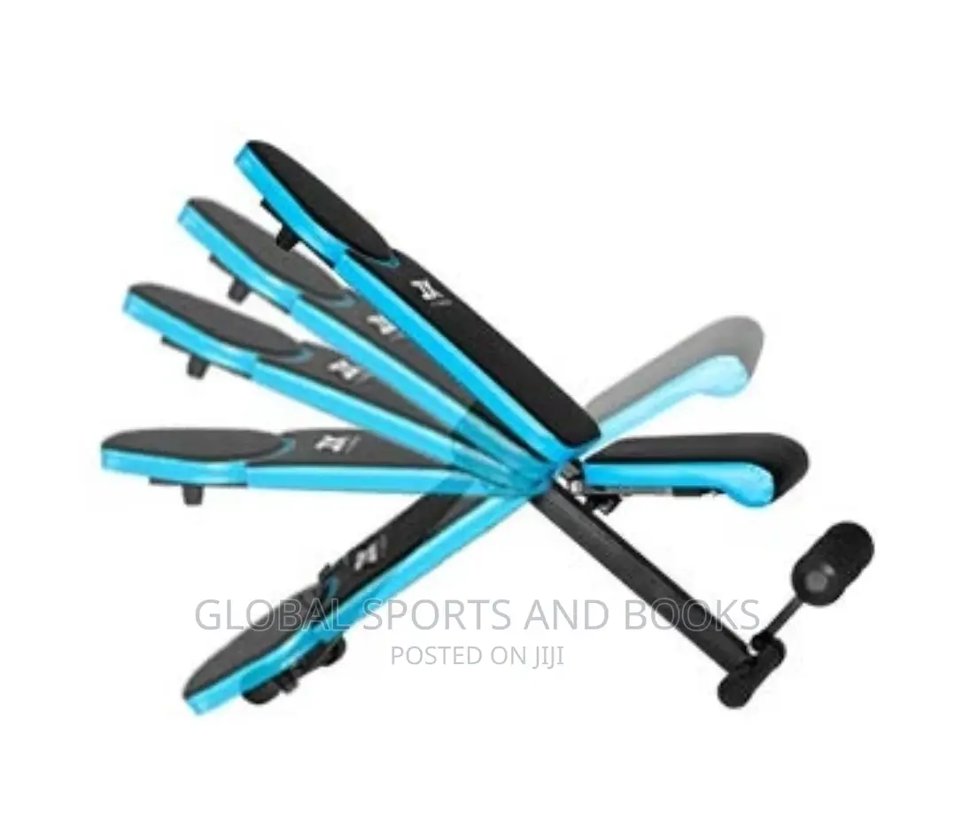 Adjustable Exercise Sit-Up Bench With Resistance Rope