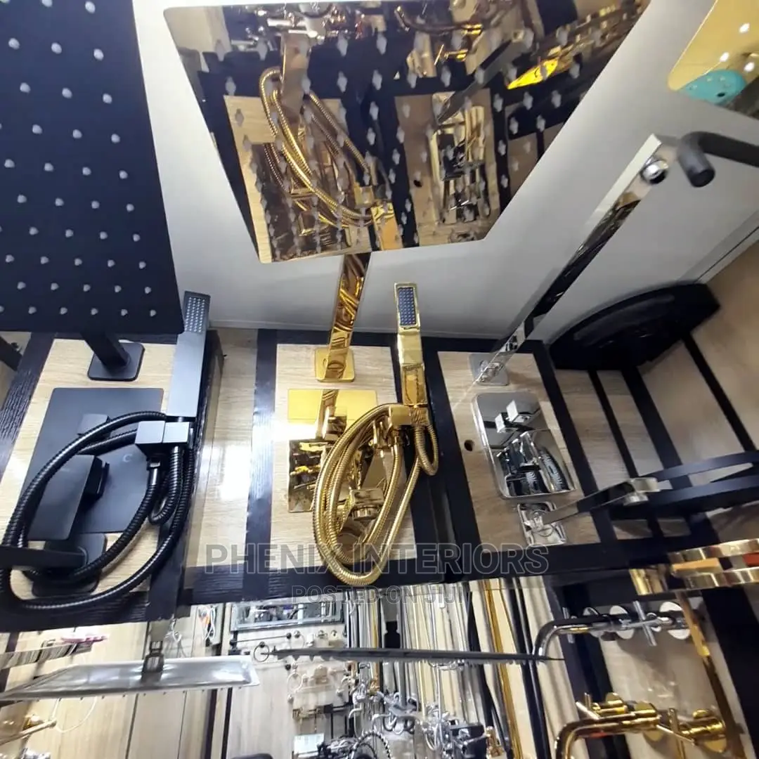 Gold Concealed Conduit Mixer Shower
