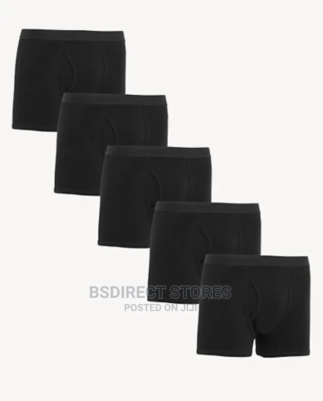 Marks and Spencer Black 5 Packs Cotton Cool Fresh Trunks