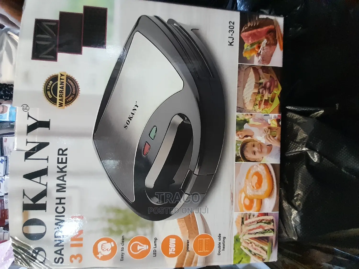 Sokany 3in1 Waffle and Sandwich Maker - 750w