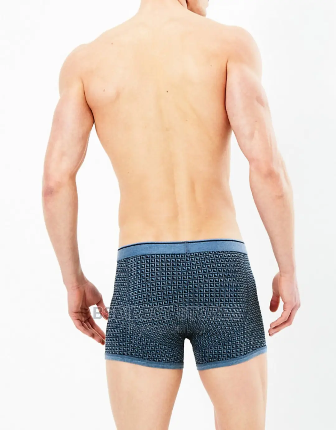 Marks and Spencer Blue Cubes 3pk Cotton Cool Fresh Trunks