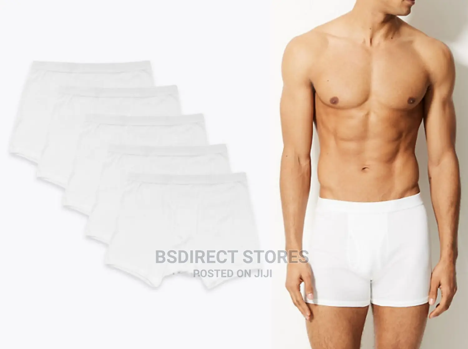 Marks Spencer Pure White 5 Pks Cotton Cool Fresh Trunks