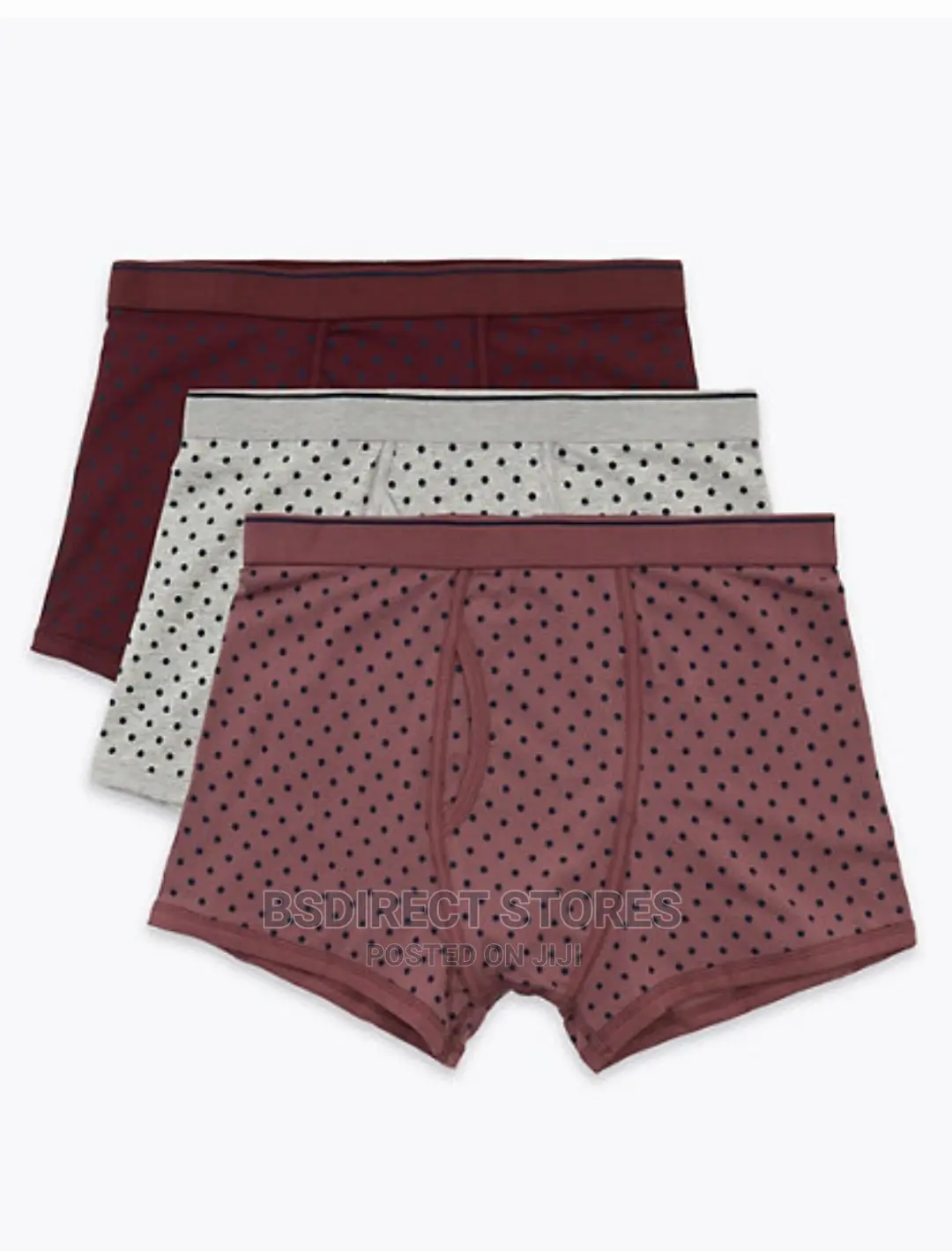 Marks and Spencer Multi-Spot 3pk Cotton Cool Fresh Trunks