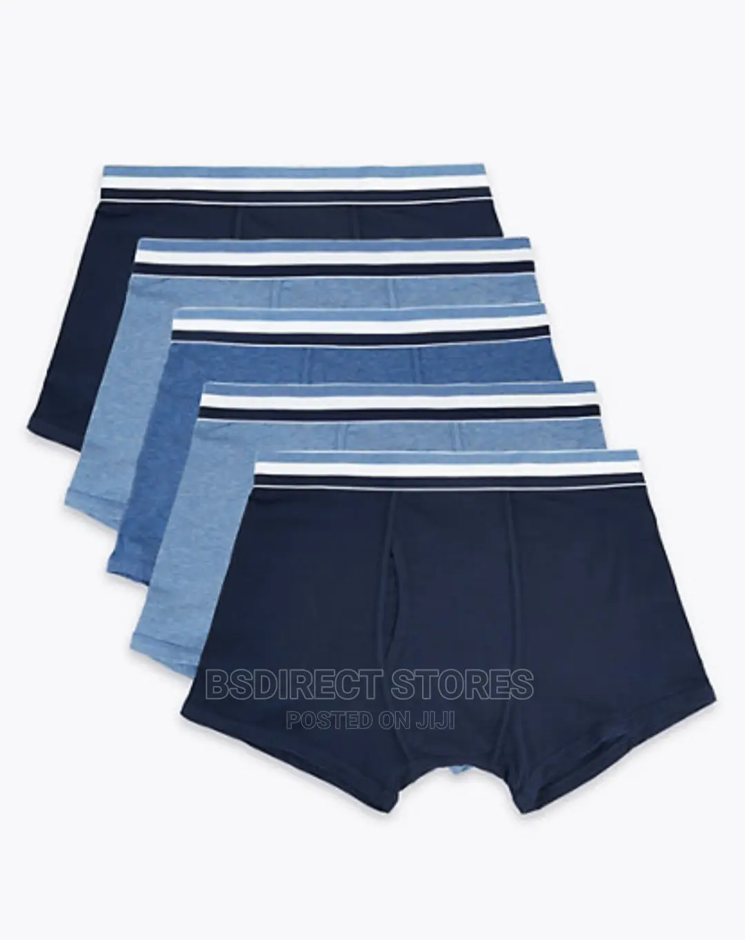Marks Spencer Denim Mix 5 Packs Cotton Cool Fresh Trunks