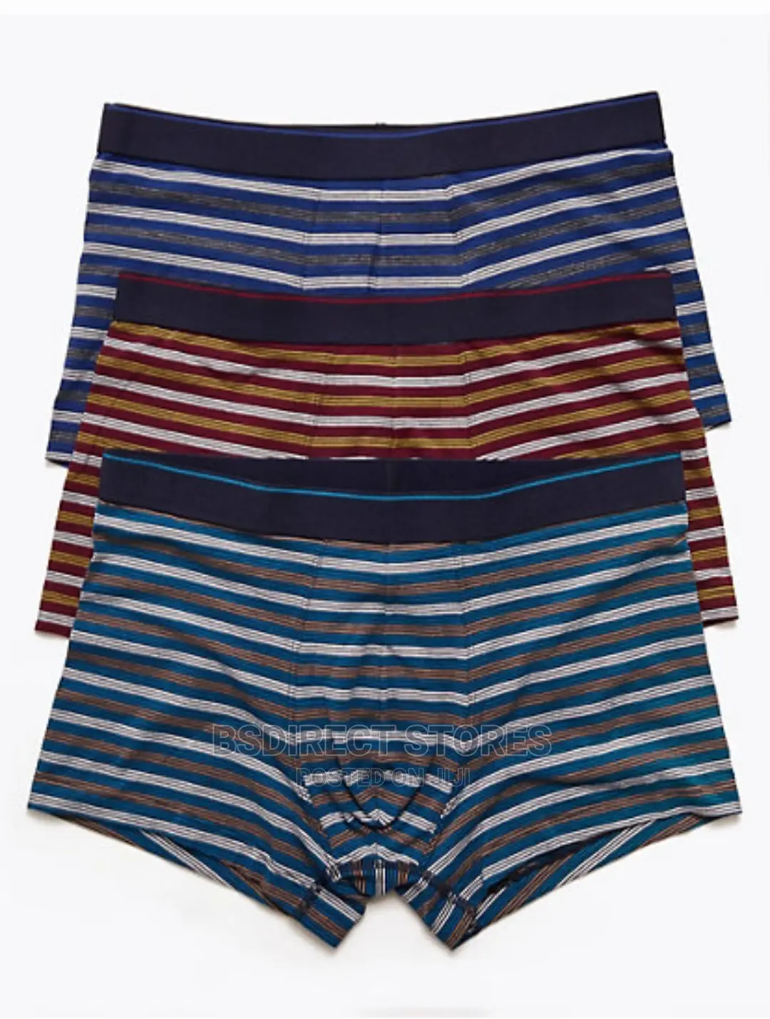 Marks and Spencer Multi Stripe 3pk Cool and Fresh Hipsters