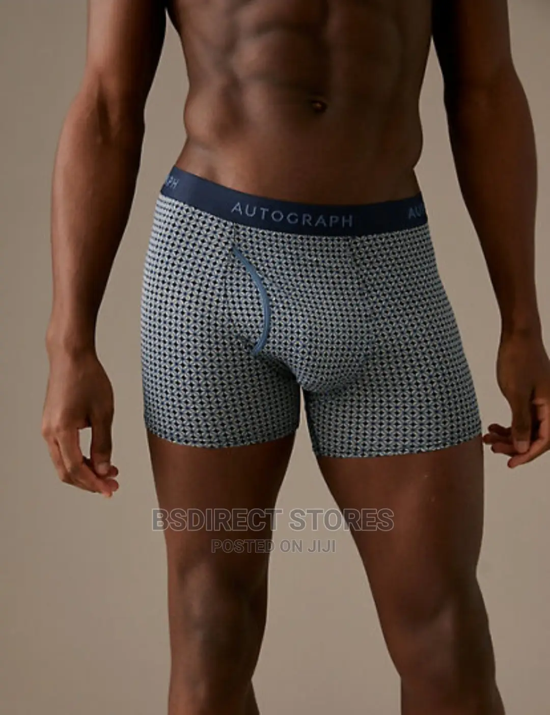 Marks and Spencer Blue Mix 3 Pack Supima Cotton Blend Trunks
