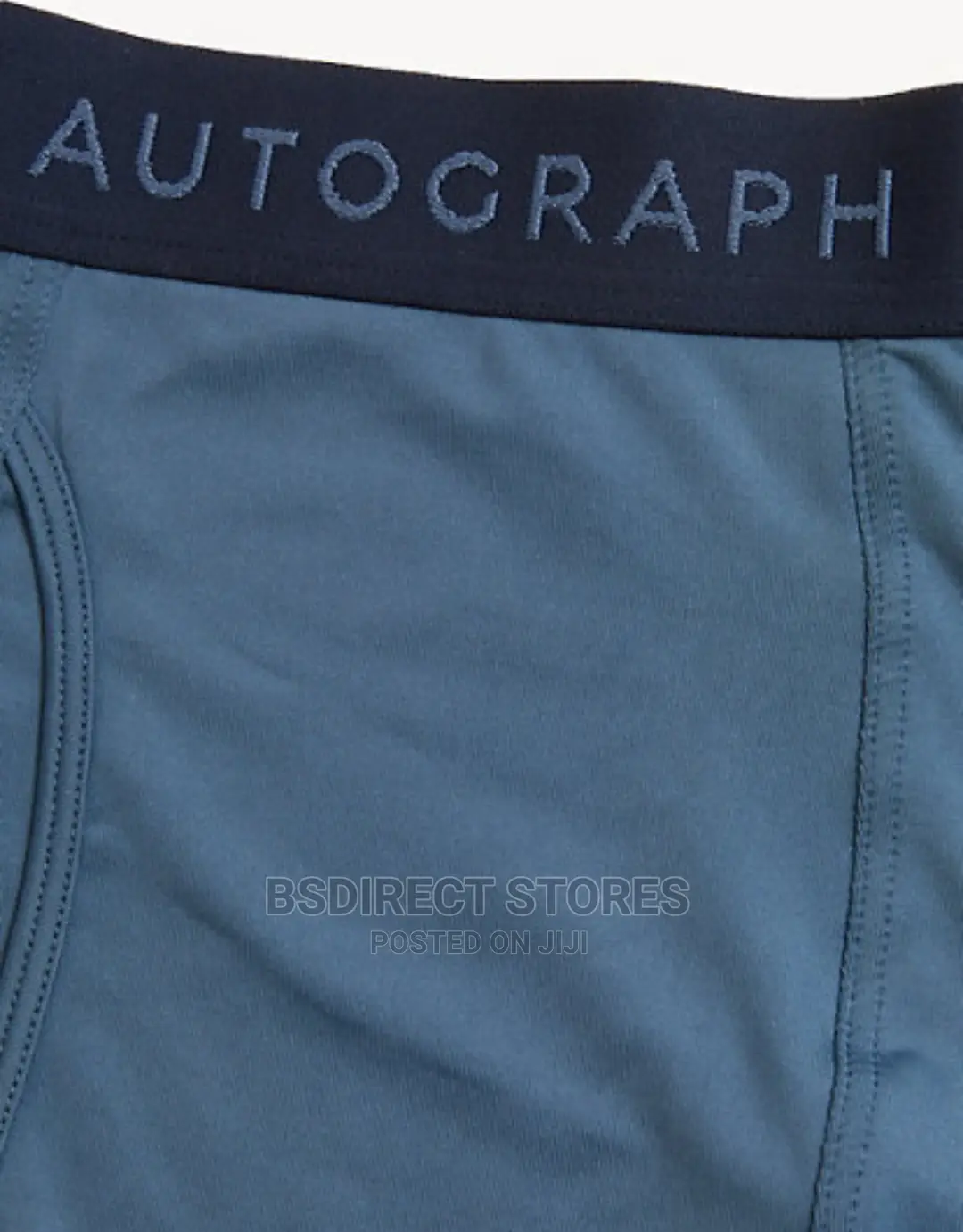 Marks and Spencer Blue Mix 3 Pack Supima Cotton Blend Trunks