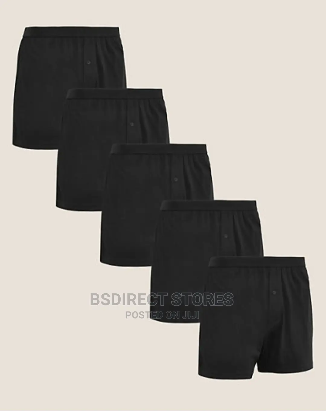 Marks and Spencer Black 5 Pack Cool and Fresh Jersey Boxers