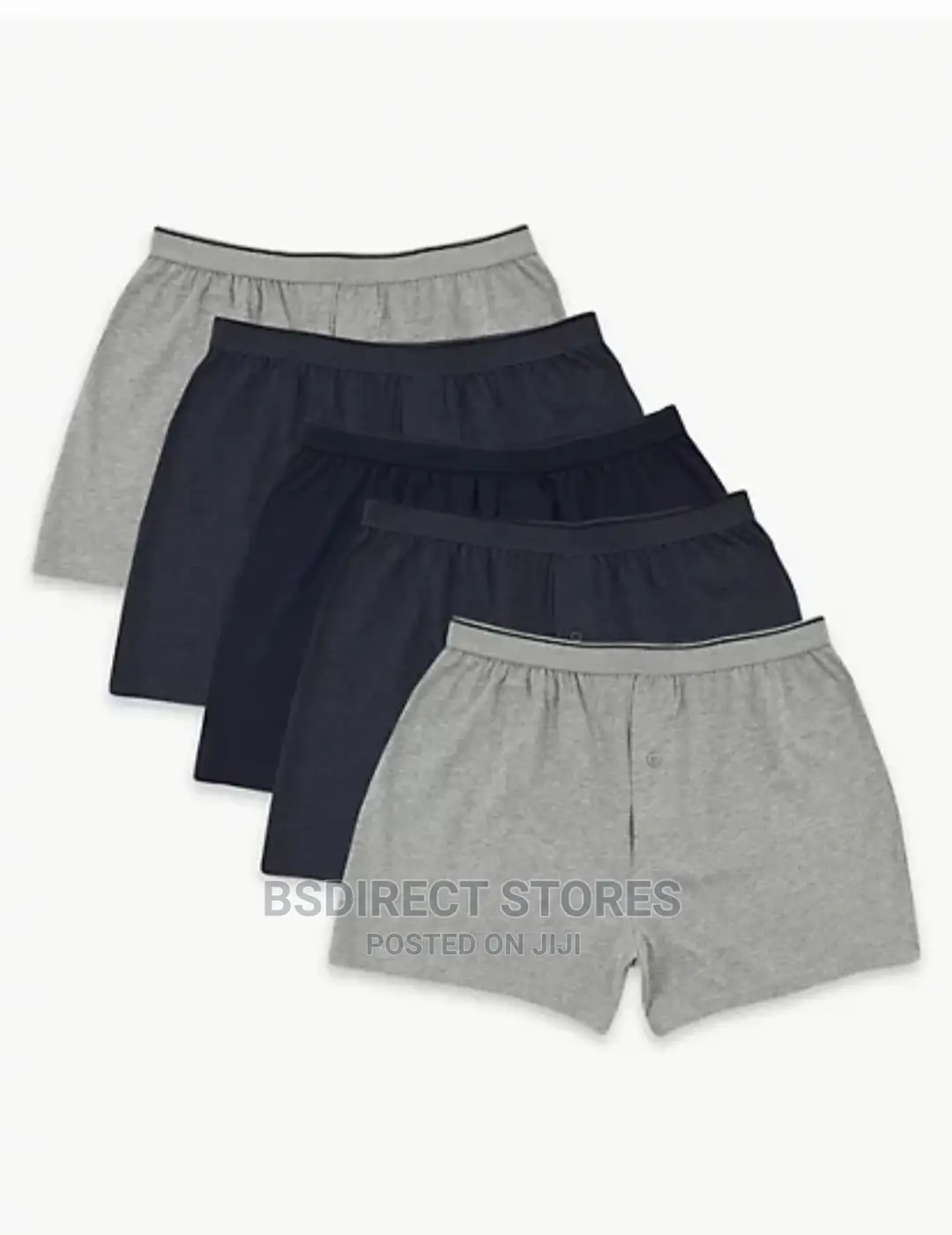 Marks and Spencer Grey/Black 5pk Cool and Fresh Jersey Boxer