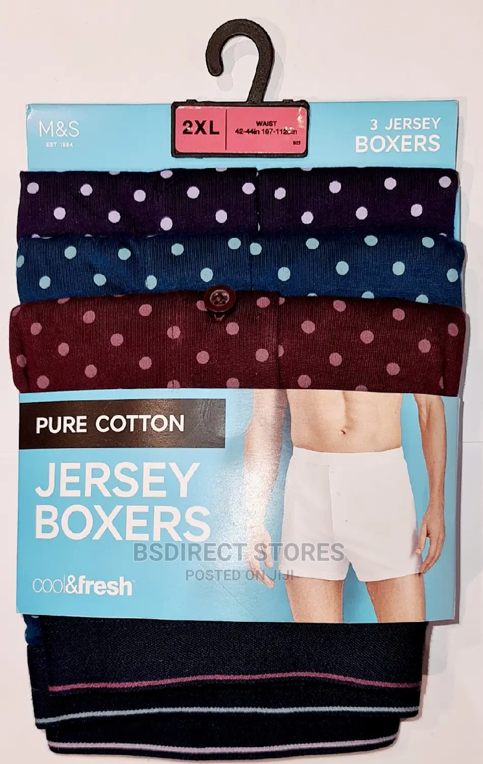 Marks and Spencer Assorted 3pack Cool and Fresh Jersey Boxer