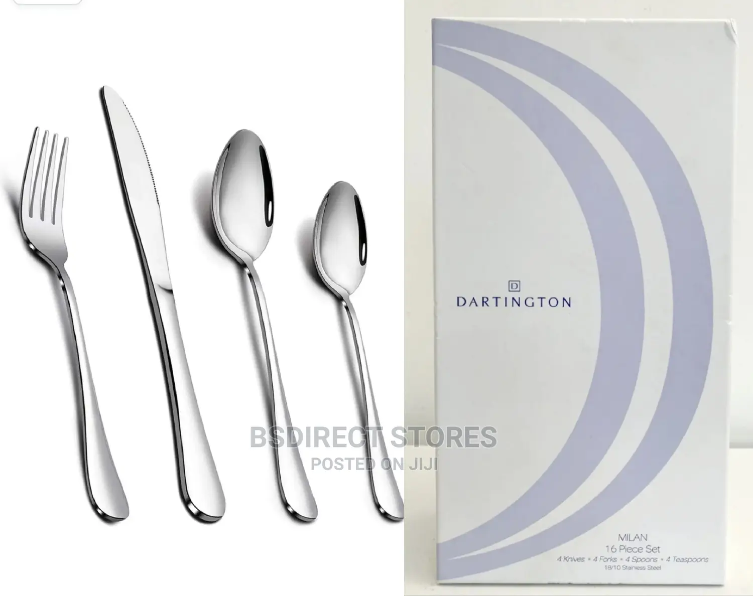 Dartington Venice 16 Piece Cutlery Set Stainless Steel 18/10