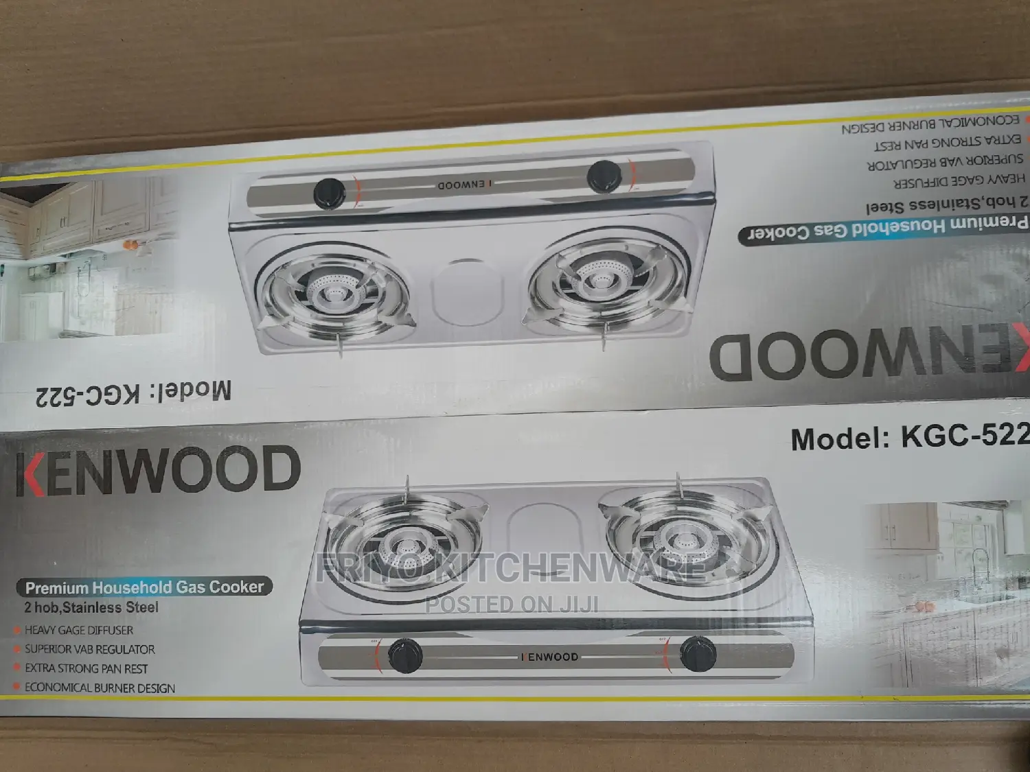 Kenwood Stainless Steel Double Burner