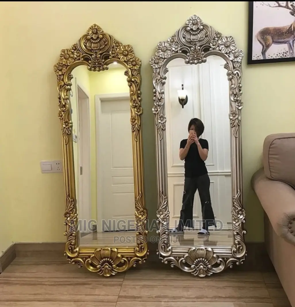 Gold Full Length Wall Ornate Vintage Mirror