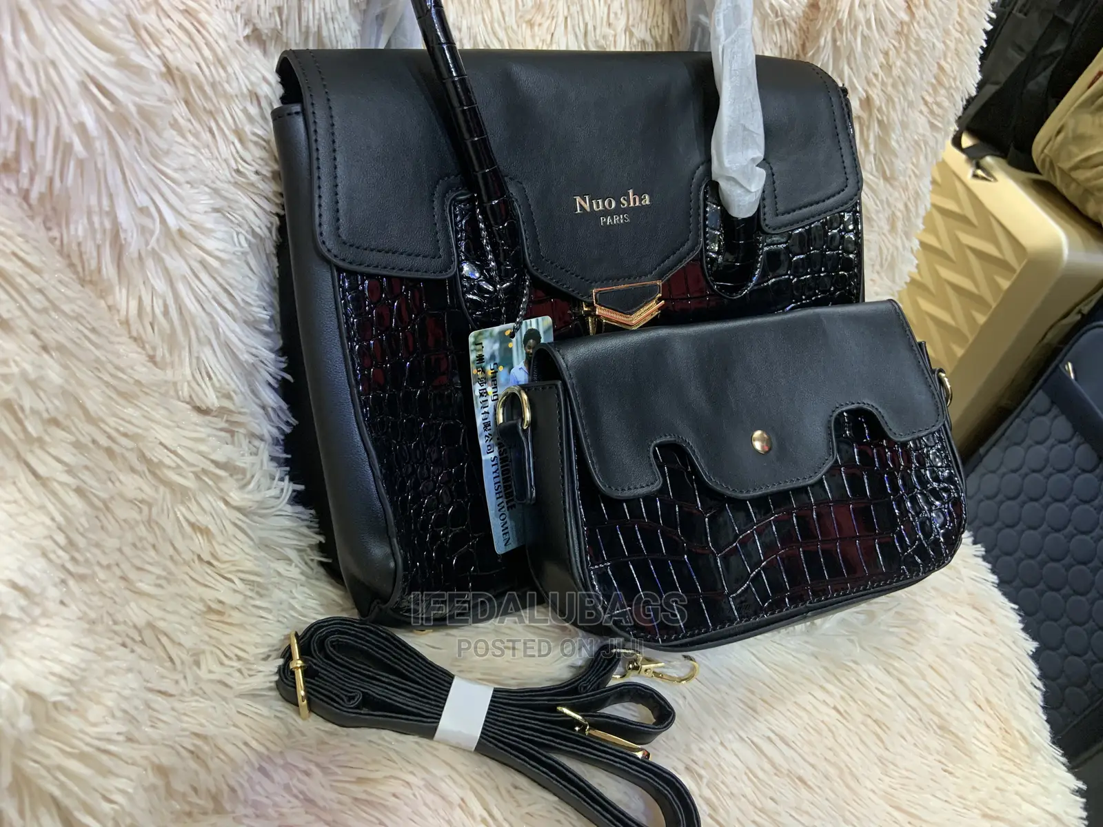 2n1 Quality Croc Skin Hand Bag