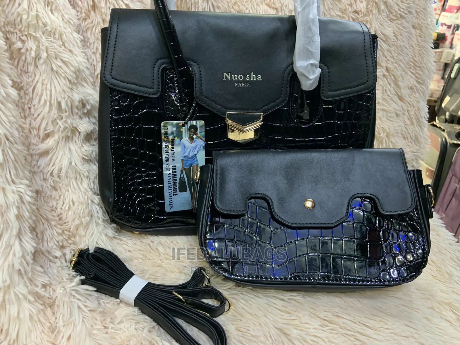 2n1 Quality Croc Skin Hand Bag