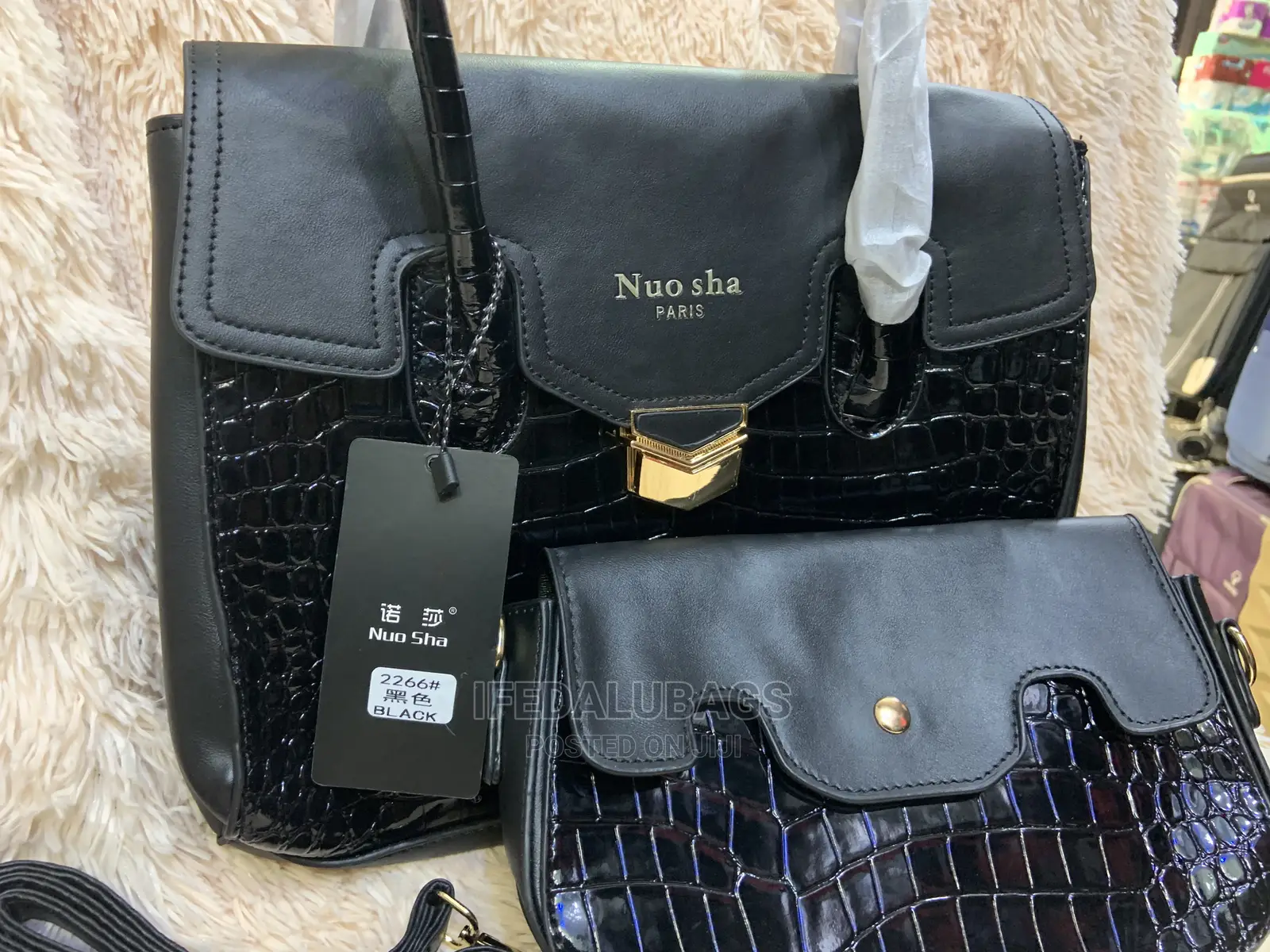 2n1 Quality Croc Skin Hand Bag