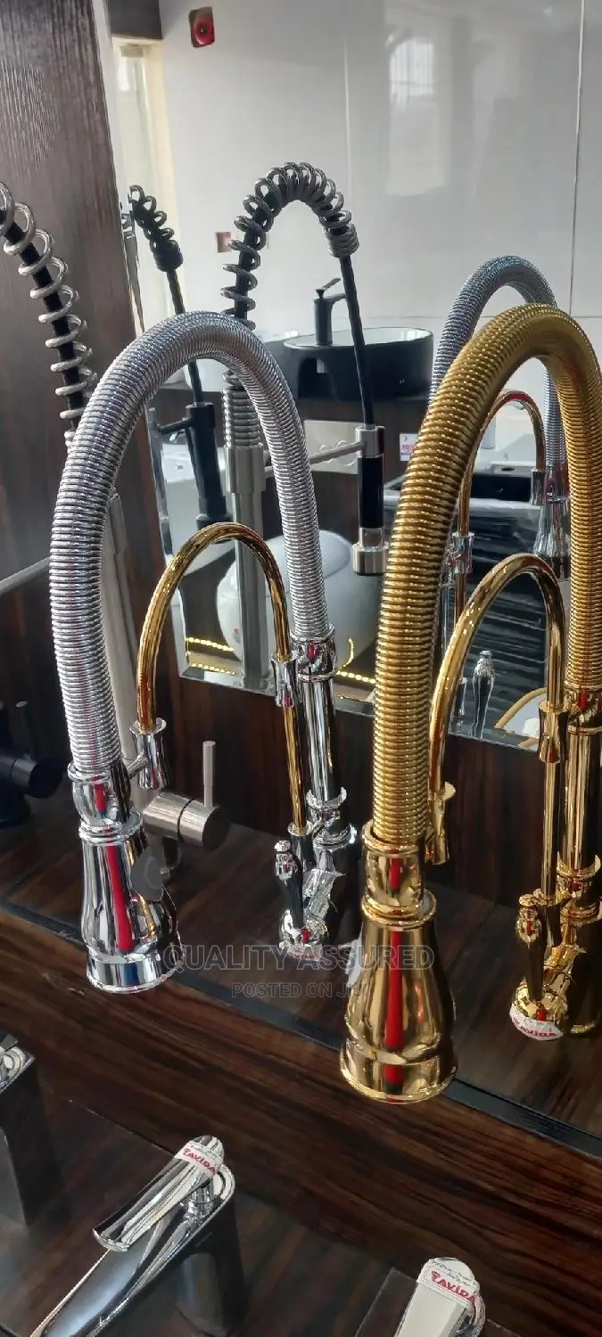 Gold Spring Kitchen Tap