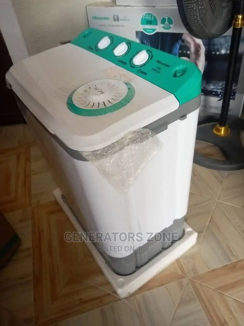 White| Hisense Top Load 5kg Washing Machine-Twin Tub