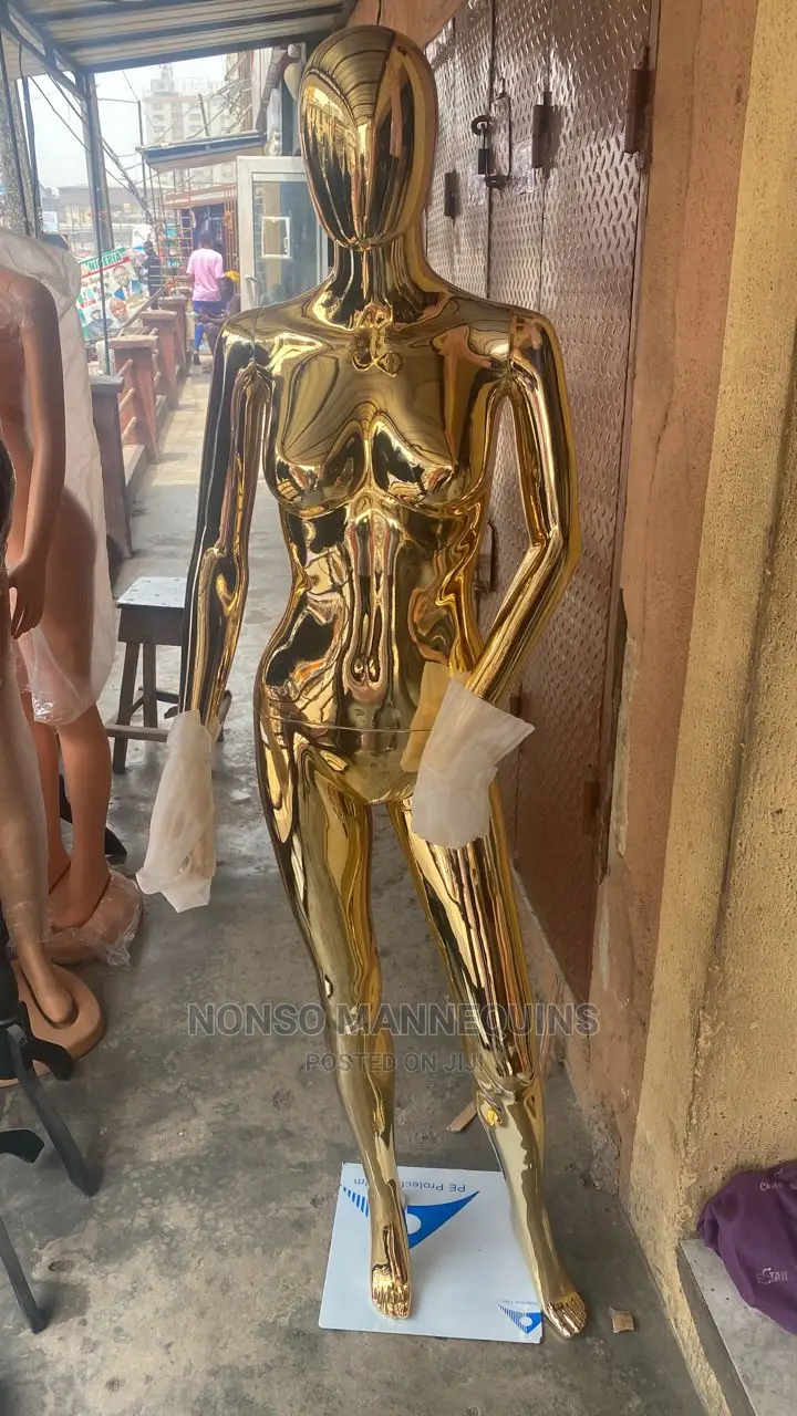 Size 8 Gold Chrome Faceless Display Fashion Model