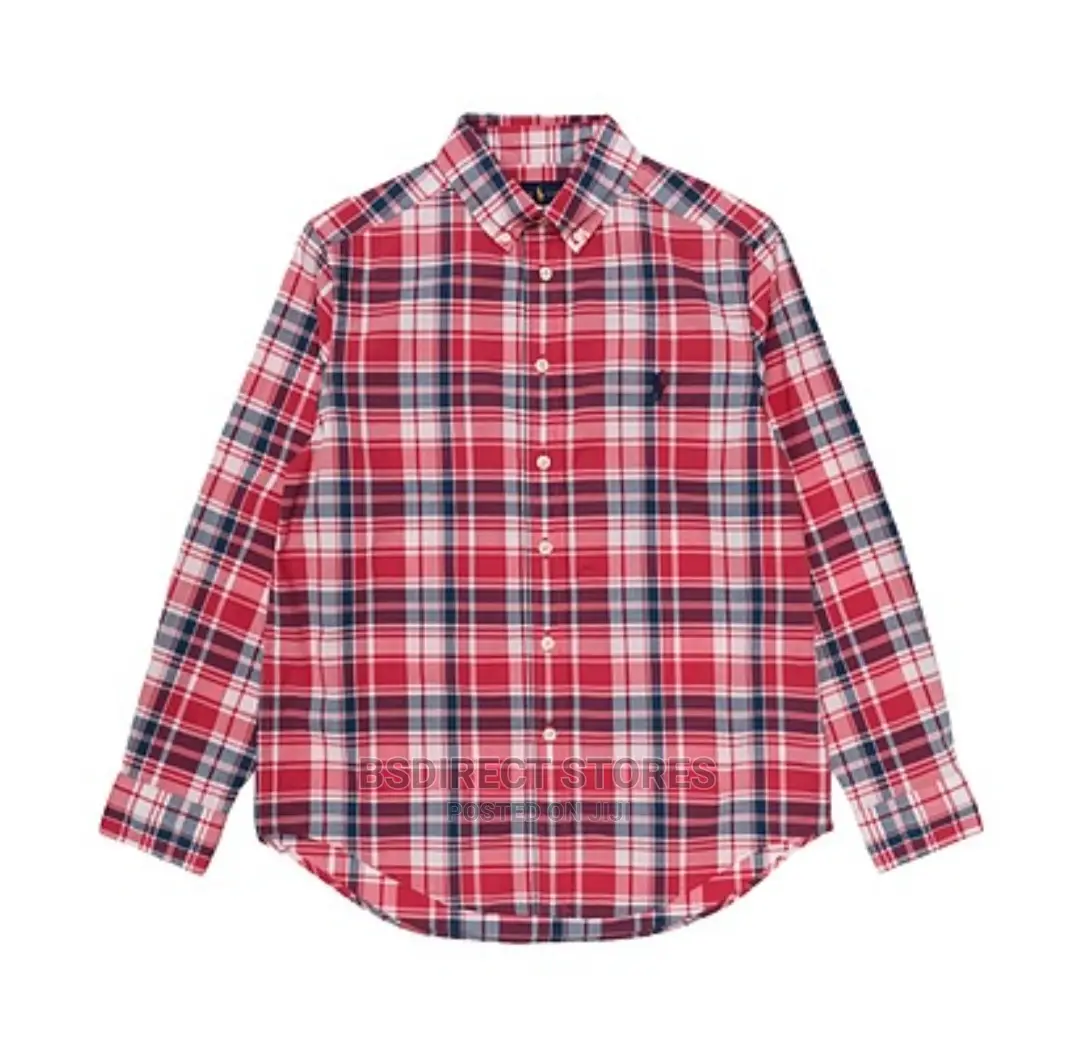Genuine RALPH LAUREN Plaid Cotton Poplin Kids Shirt