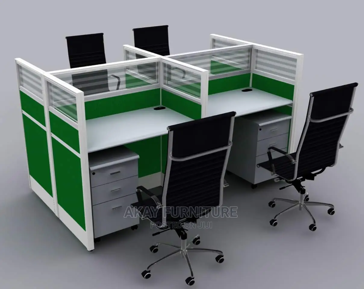 Green And White Workstation