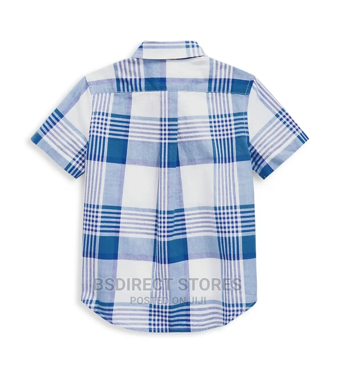 Genuine Polo Ralph Lauren Boys Cotton Madras Shirt Blue