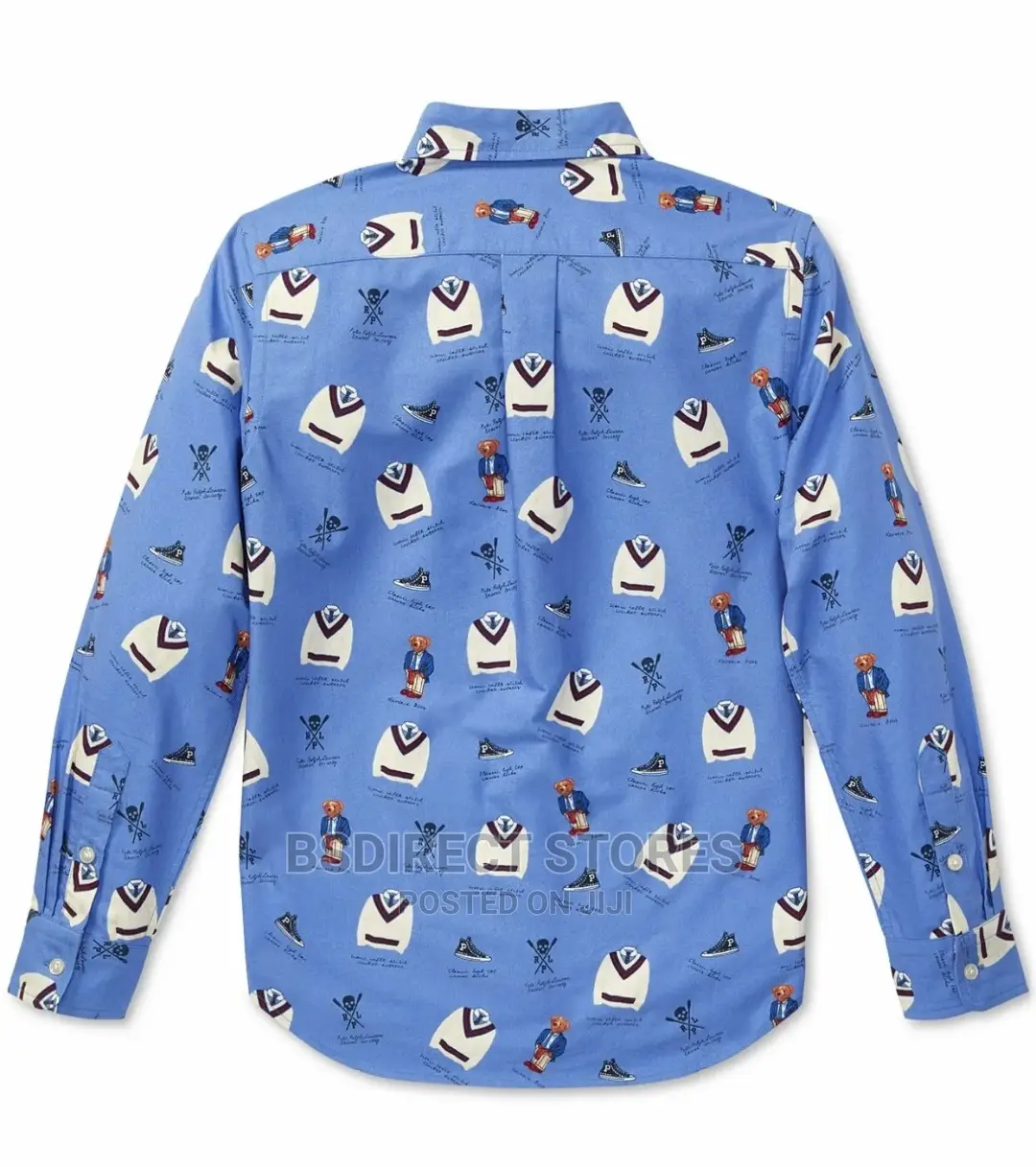Polo Ralph Lauren Big Boys Icon Print Cotton Oxford Shirt