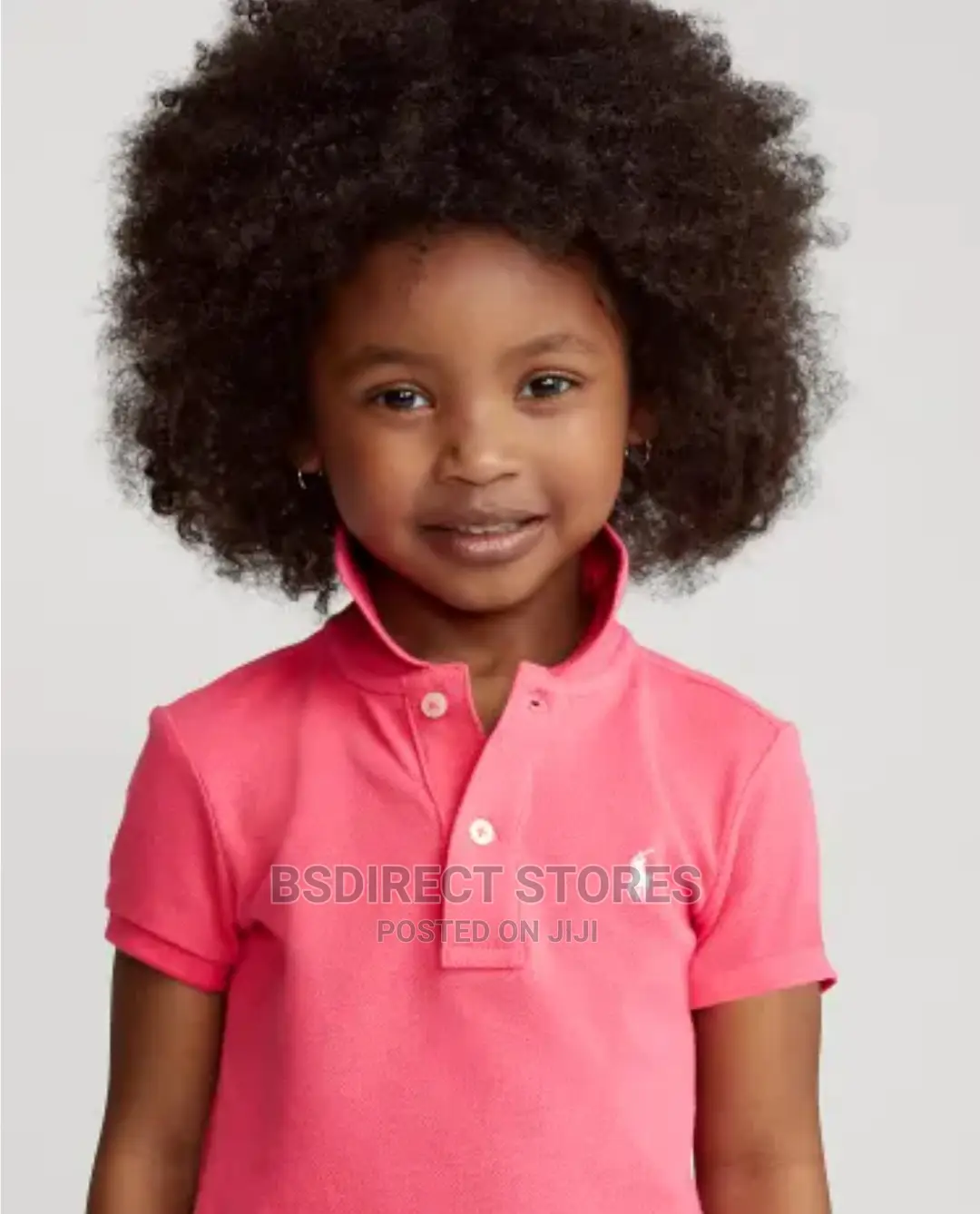 Polo Ralph Lauren Pink Girls Stretch Cotton Mesh Polo Shirt