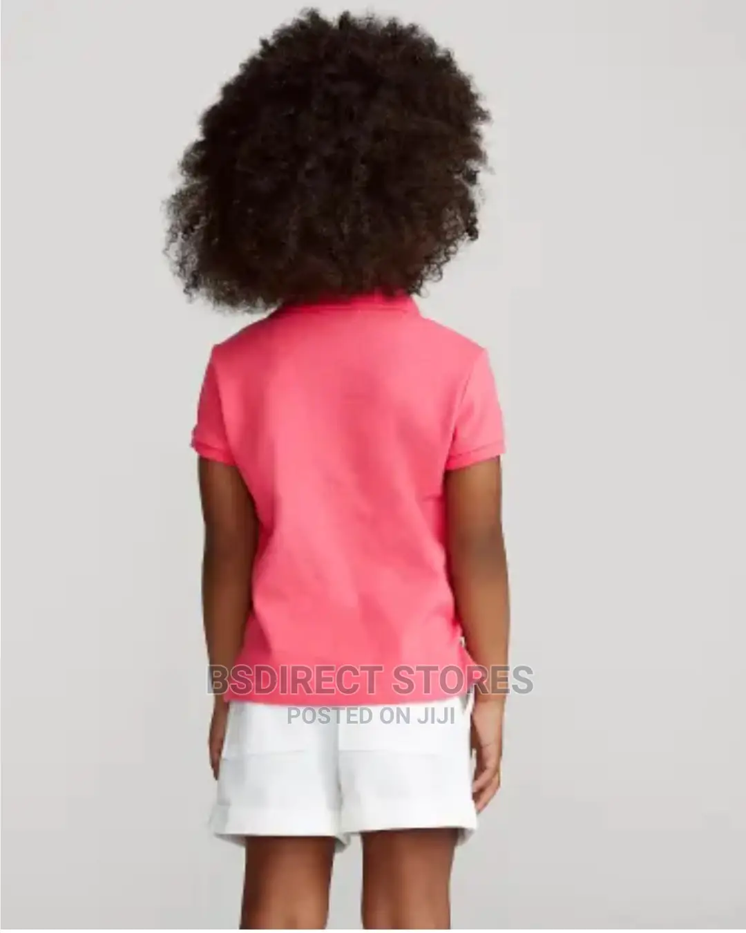 Polo Ralph Lauren Pink Girls Stretch Cotton Mesh Polo Shirt