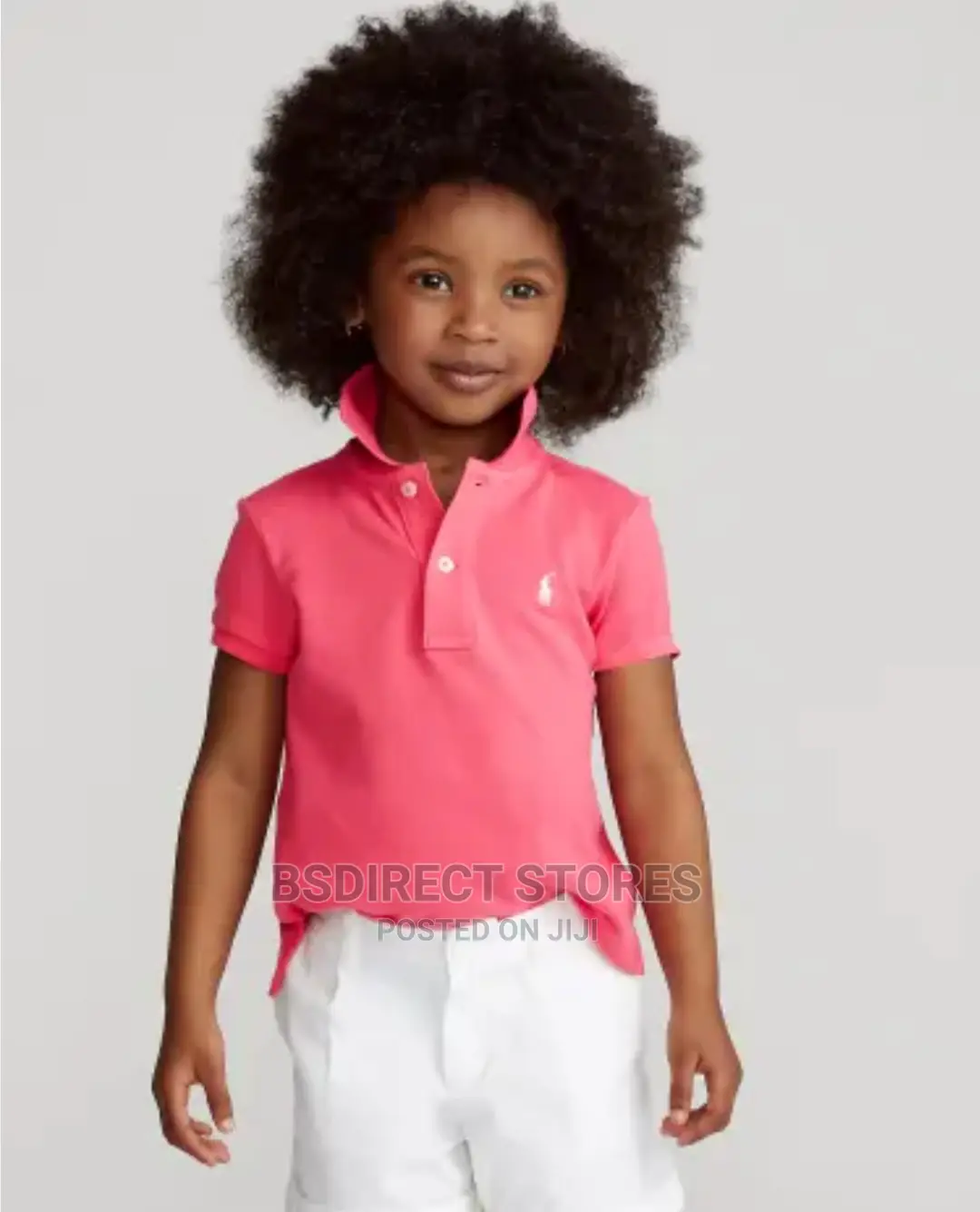 Polo Ralph Lauren Pink Girls Stretch Cotton Mesh Polo Shirt