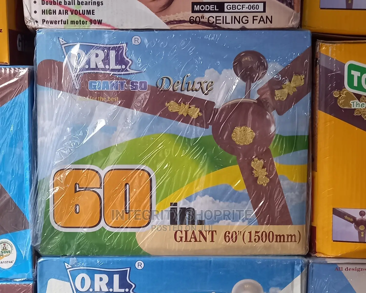 Orl Giant 60" Ceiling Fan WHITE