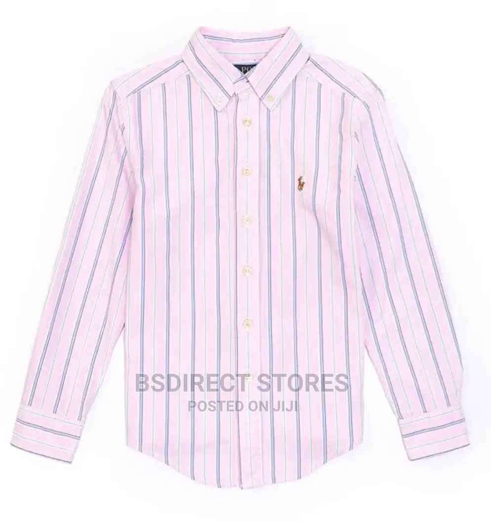 Polo Ralph Lauren Big Boys Long Sleeve Striped Oxford Shirt