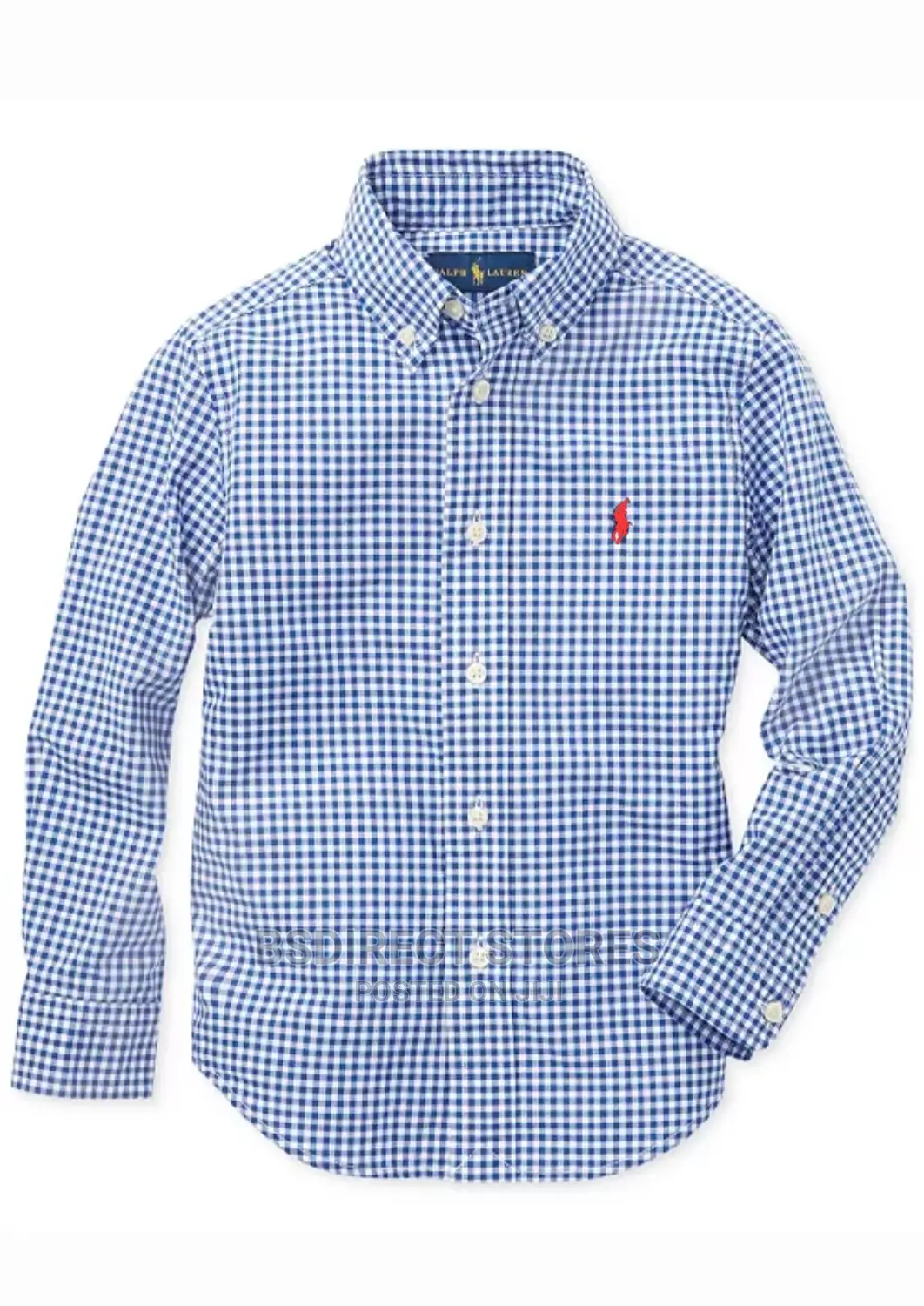 Ralph Lauren Boys/ Girls Blue White Check Gillingham Shirt
