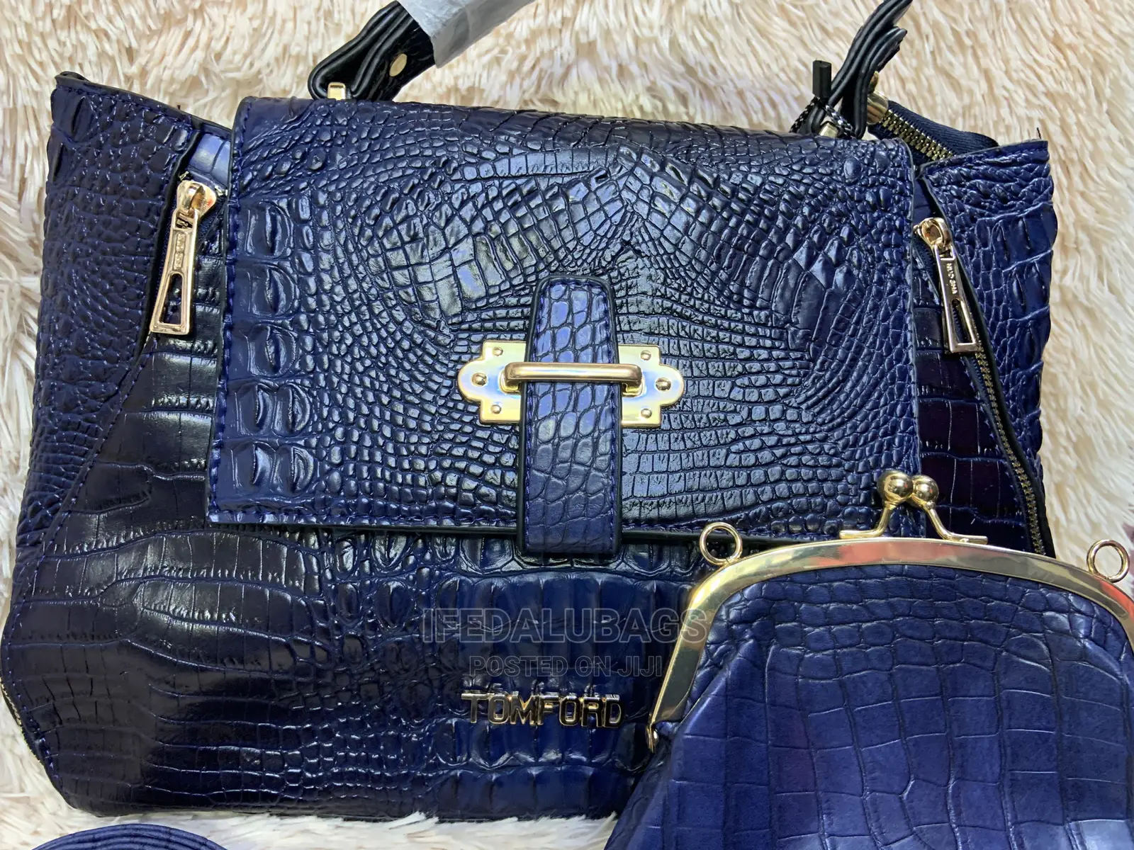 Quality 2n1 Croc Skin Hand Bag