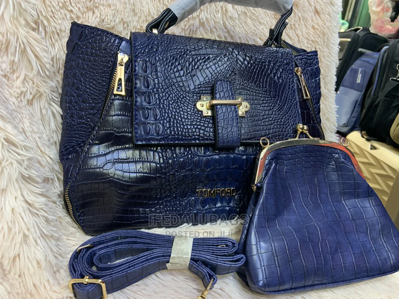 Quality 2n1 Croc Skin Hand Bag