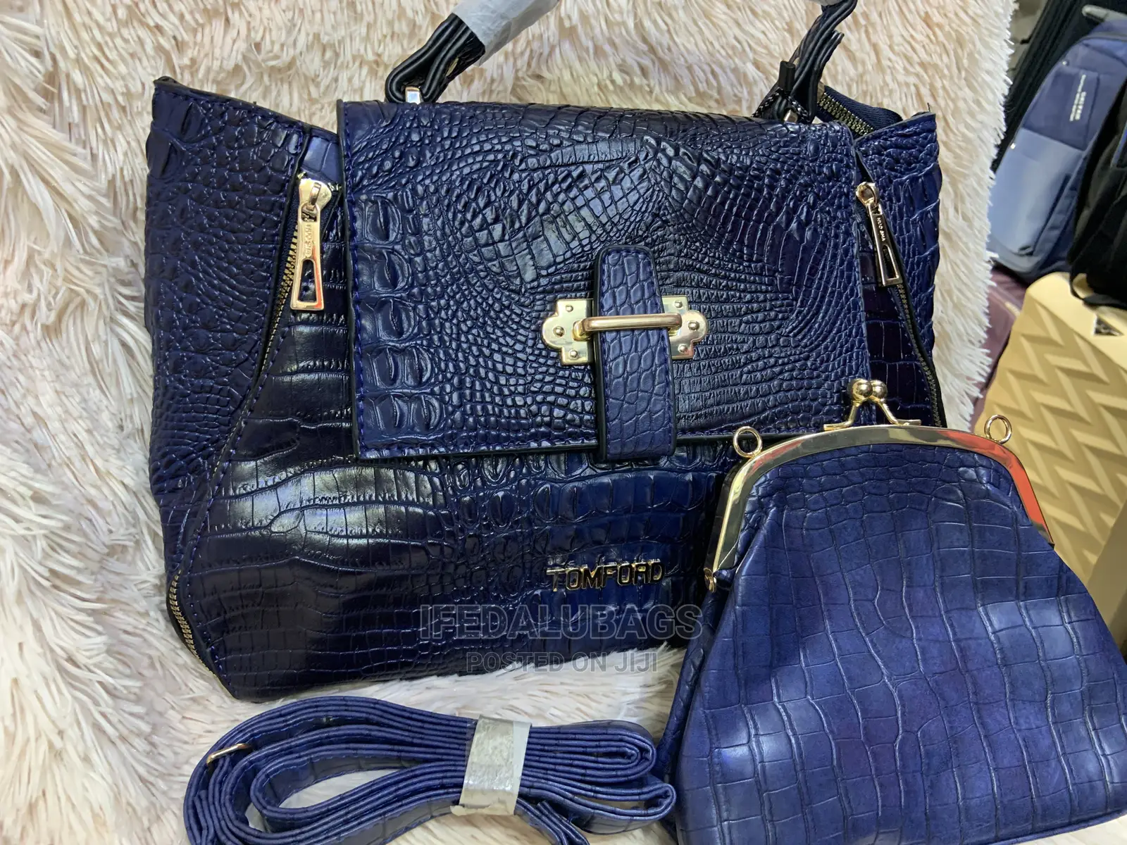 Quality 2n1 Croc Skin Hand Bag
