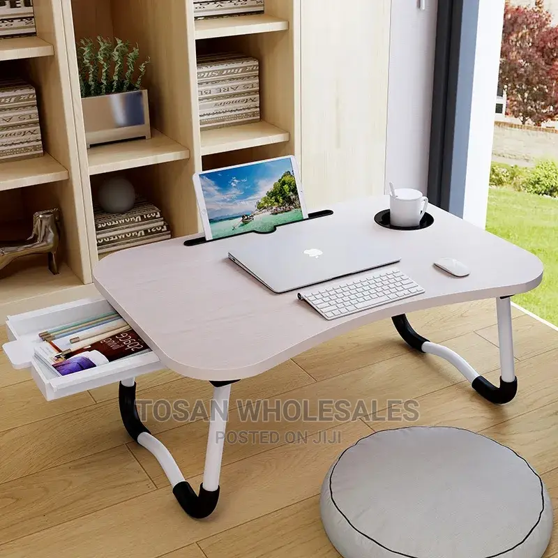 Quality Foldable Laptop Table With Drawer