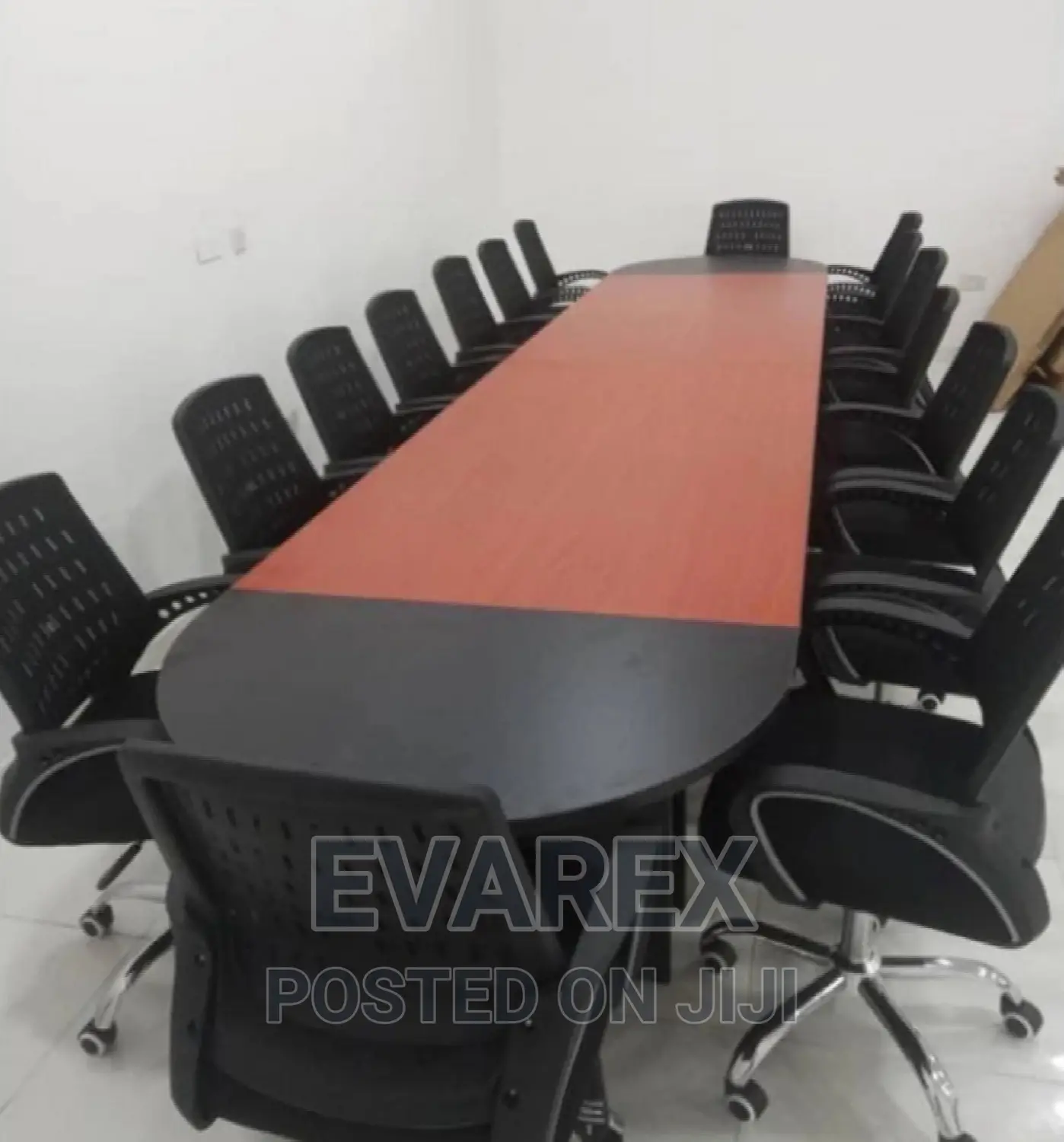 Conference/Meeting Table, Brown/Black