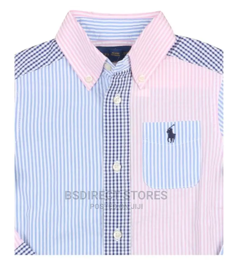 Polo Ralph Lauren Unisex Long Sleeve Fun Multi Stripe Shirt.