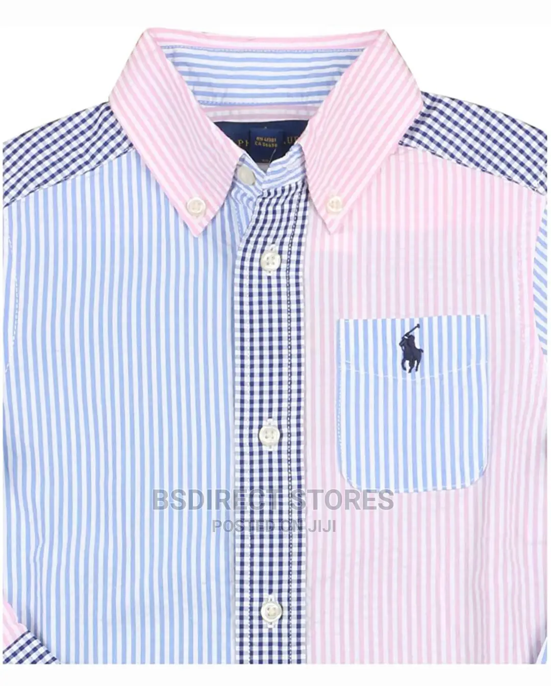Polo Ralph Lauren Unisex Long Sleeve Fun Multi Stripe Shirt.